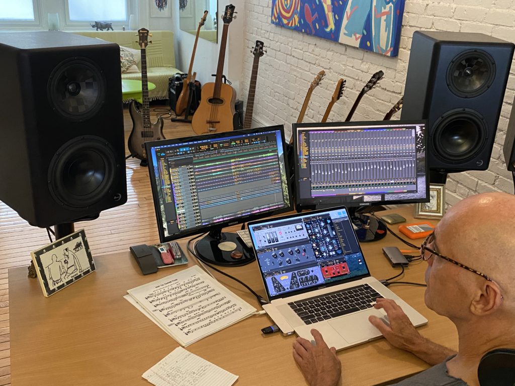 Patrick Derivaz working on Ex Machina Soundworks Studio Monitors